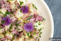 Light Baby Potato Salad with Tangy Pickled Onions