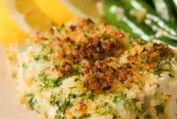 Parmesan-Crusted Baked Cod with Lemon and Herbs