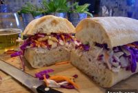Pineapple Slaw Shredded Chicken Sandwiches for Summer Meals