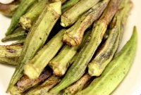 Crispy Grilled Okra with Zesty Lemon and Garlic