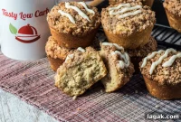 Coffee Crumb Muffins with Coffee Glaze