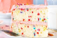 Funfetti Cake from Scratch Filled with Sprinkles