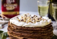 Double Chocolate Hazelnut Crepe Cake Recipe