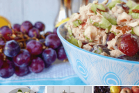 Apple, Grape & Almond Tuna Salad Recipe with Crunchy Apples