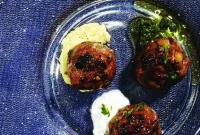 Gluten-Free Lamb Meatballs with Mediterranean Herbs and Yogurt Dip