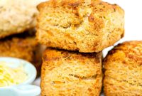 Sourdough Cheese Scones Recipe — Flaky Savory Sourdough Biscuits