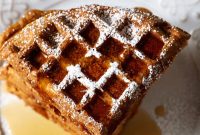 Pumpkin Waffles with Cinnamon Maple Syrup Recipe
