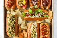 Throw a Hot Dog Bar This Weekend + 7 Gourmet Hot Dog Ideas
