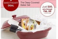 Pampered Chef Deep Dish Baker: Nonstick Oval Ceramic Casserole for Baking & Serving