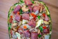 Pineapple Fried Rice Recipe with Shrimp and Cashews
