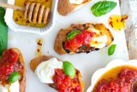Tomato Confit and Burrata Crostini Recipe