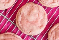 Strawberry Crinkle Cookies Recipe — Soft Pink Cookies for Spring