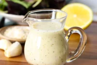 Garlic Parmesan Dressing Recipe for Salads and Veggies
