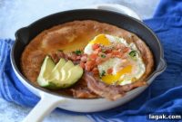 Bacon and Eggs Dutch Baby Pancake Recipe for Brunch