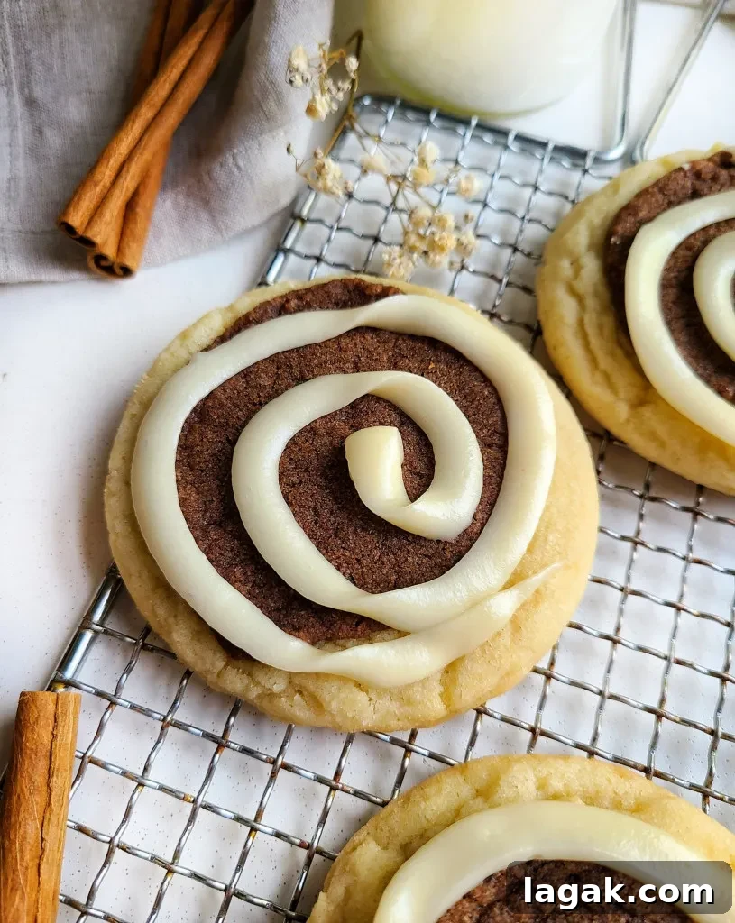 Cinnamon Roll Cookies Recipe — Soft Swirl Cookies You’ll Love 2 cinnamon roll cookies