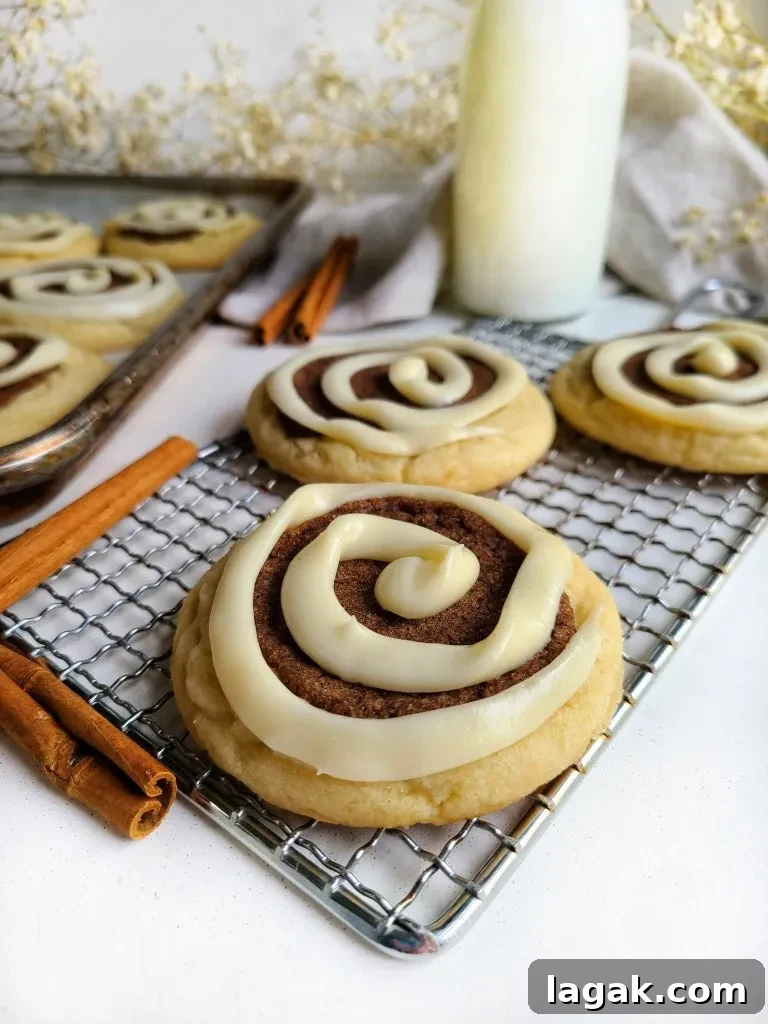 Cinnamon Roll Cookies Recipe — Soft Swirl Cookies You’ll Love 3 cinnamon roll cookies