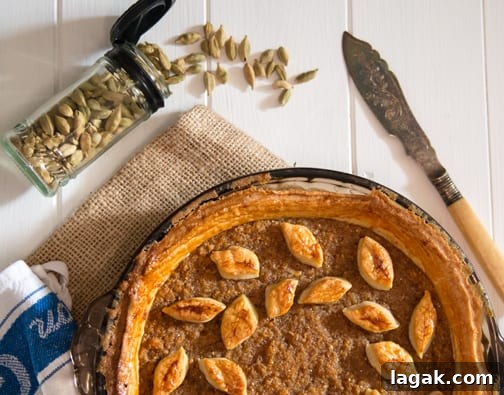 Cardamom Scented Treacle Tart | The Hedgecombers