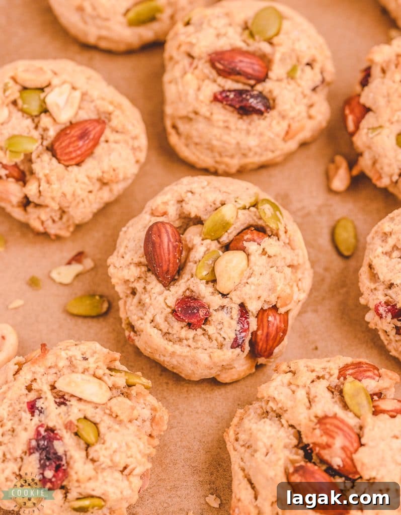 Trail Mix Peanut Butter Cookies Recipe — Chewy, Nutty Cookies 2 trail mix peanut butter cookies