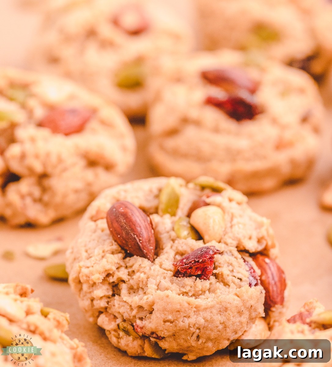 Trail Mix Peanut Butter Cookies Recipe — Chewy, Nutty Cookies 4 trail mix peanut butter cookie recipe