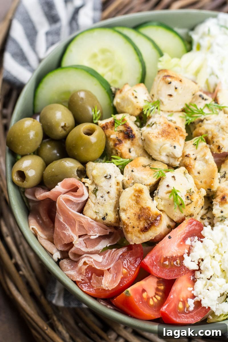 Greek Chicken Power Bowls for Low-Carb Meal Prep 2 Try these Greek Chicken Power Bowls perfect for a low carb dinner or easy, healthy meal prep!