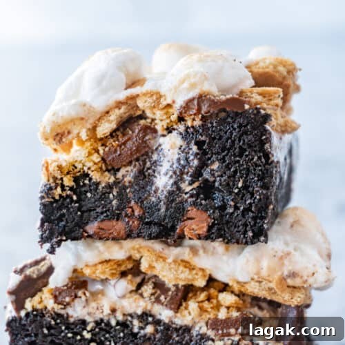 s'more brownies featured image