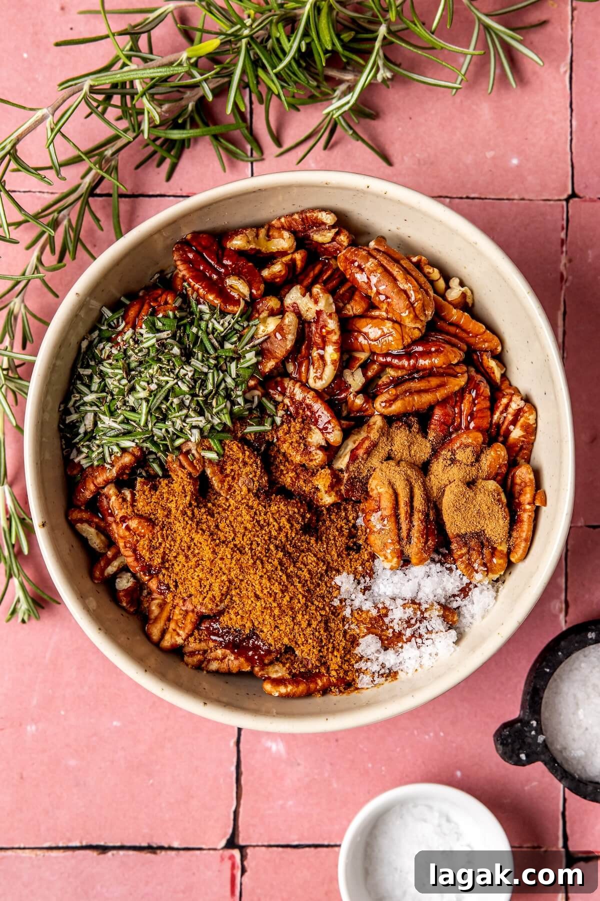 Maple-Roasted Rosemary Pecans: Sweet & Savory Snack Recipe 7 How to Make Maple Roasted Candied Rosemary Pecans Step 1 - Olivia Adriance