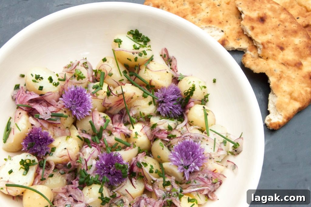 Light Baby Potato Salad with Tangy Pickled Onions 3 Light Baby Potato Salad with Pickled Onions