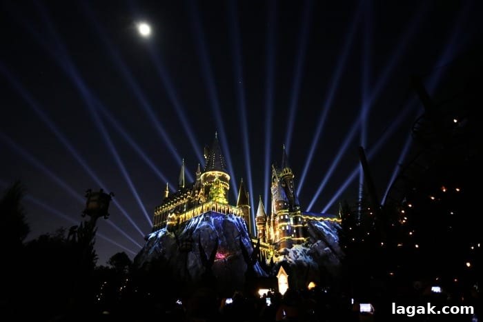Universal Orlando Holiday Events and Seasonal Attractions 2026 3 Lights over Hogwarts Castle