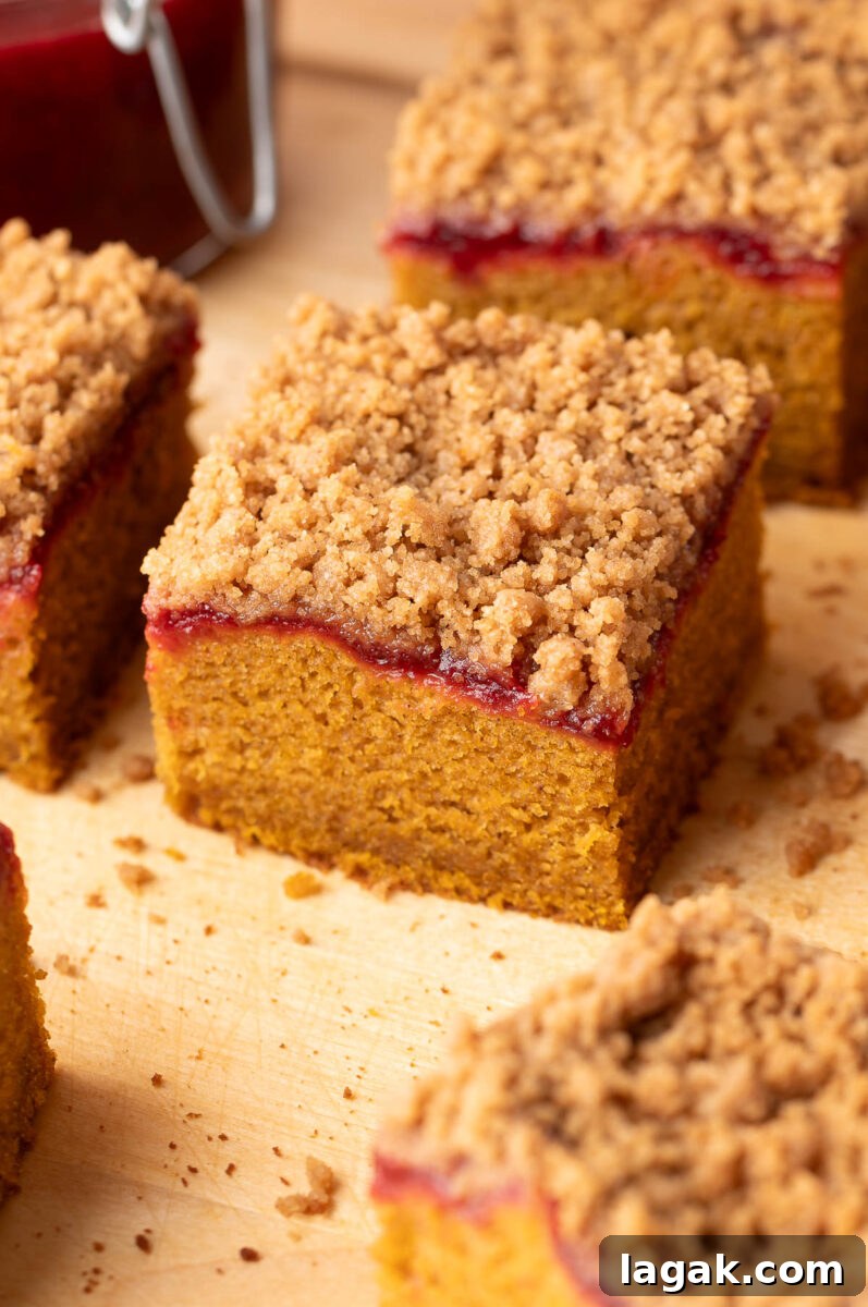 Fluffy Pumpkin Cranberry Coffee Cake