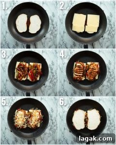 how to make a chicken fajita sandwich 6 step by step photos showing how to make a chicken fajita sandwich