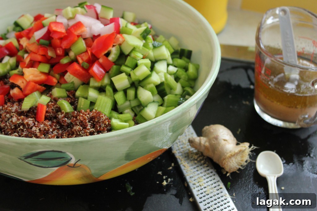 IMG_3991 ingredients for quinoa crunch salad