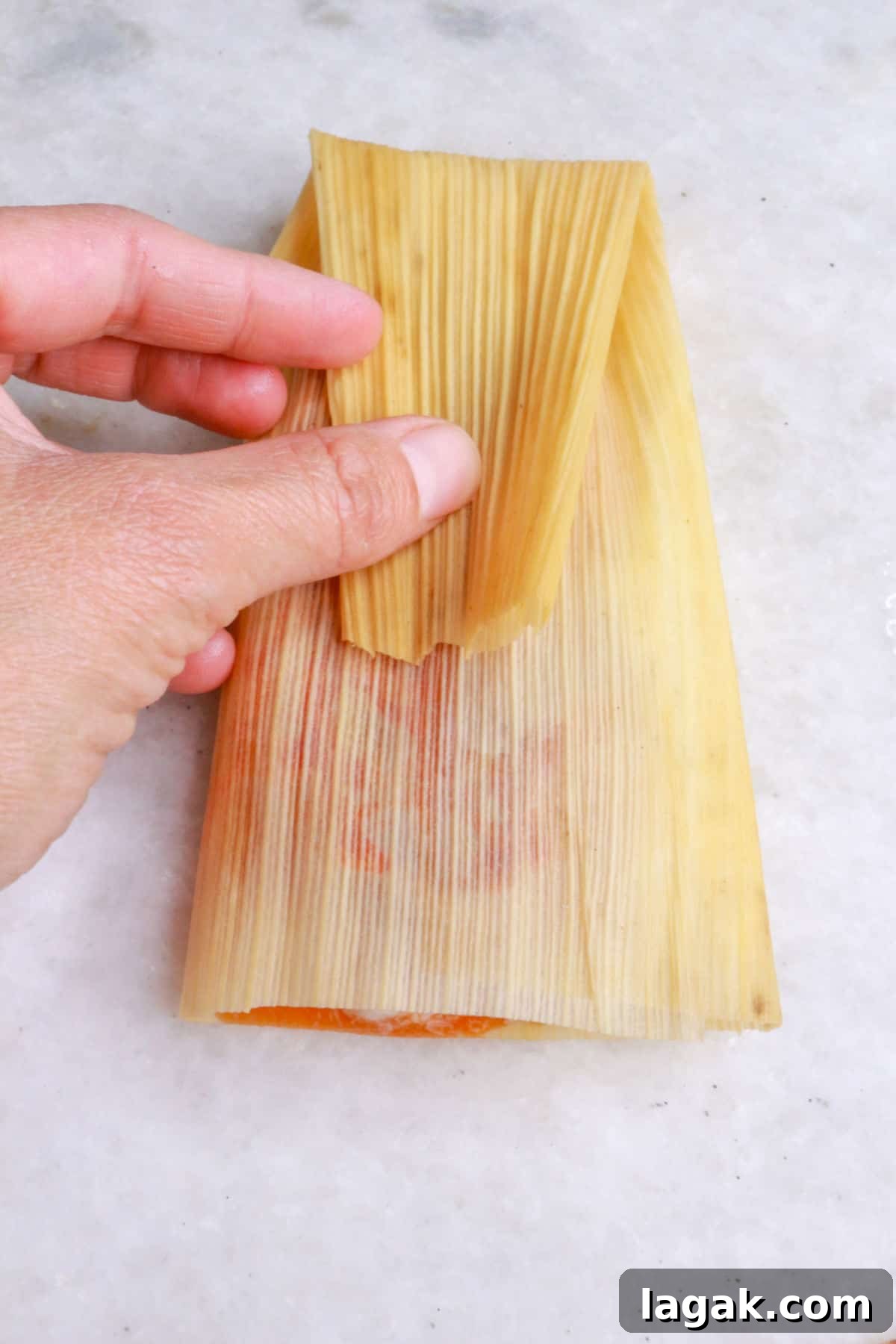 Refried Bean Tamales Recipe – Authentic Mexican Tamales 10 Folding tamale