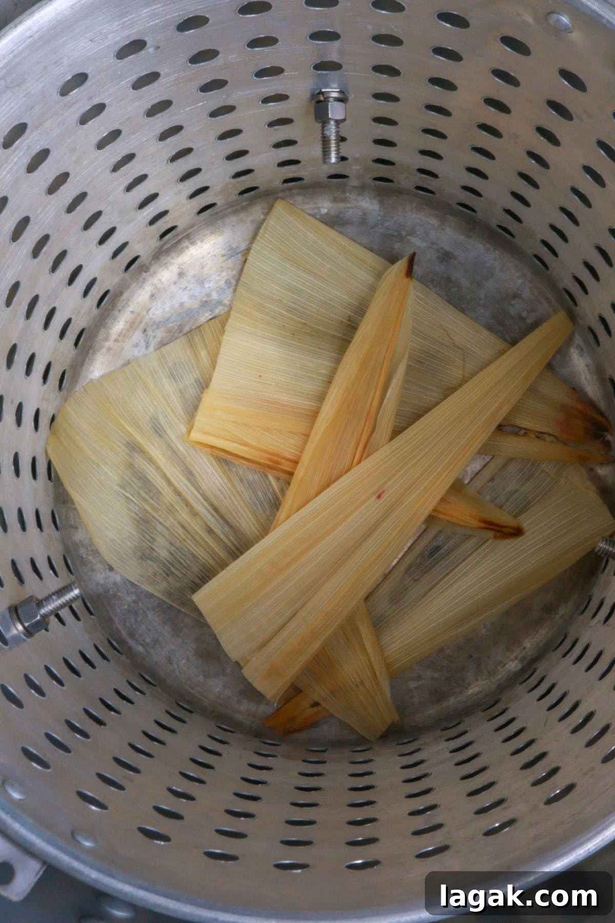 Refried Bean Tamales Recipe – Authentic Mexican Tamales 11 Tamal steamer bottom
