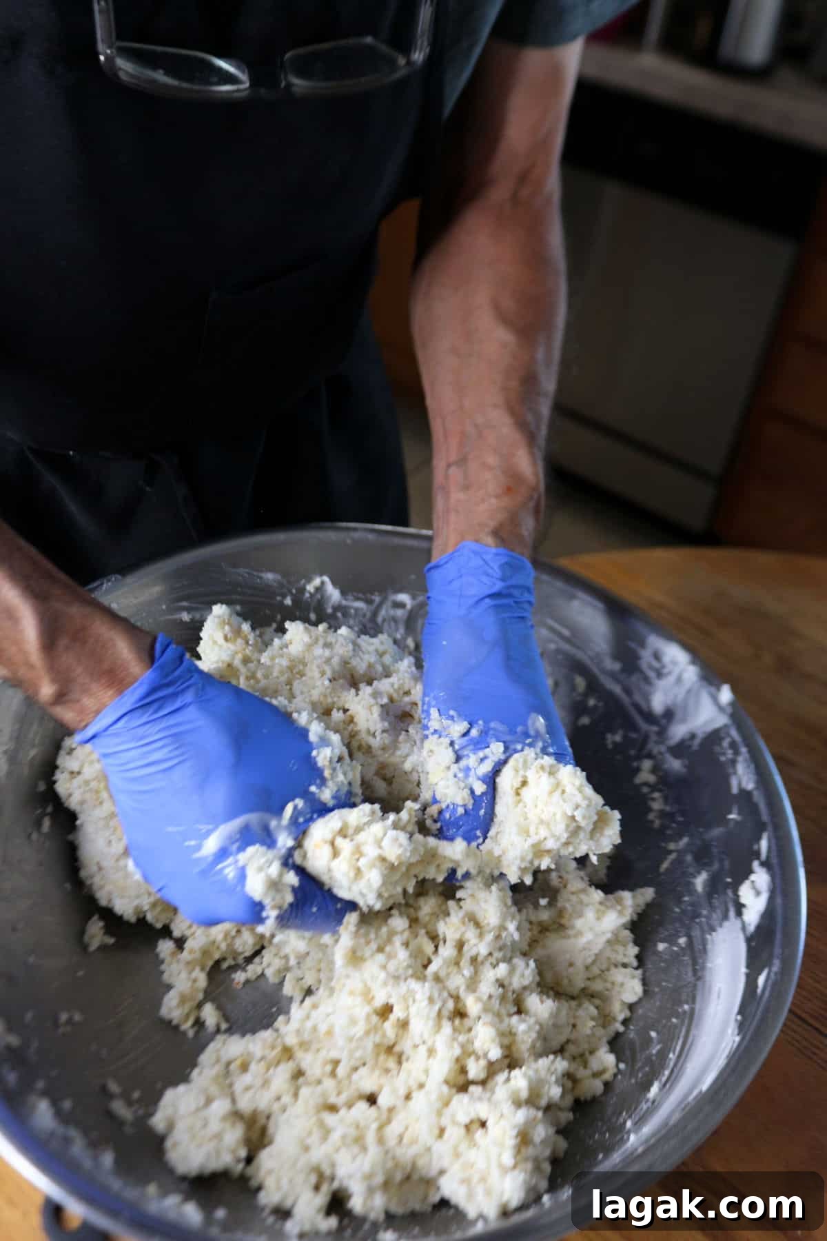Refried Bean Tamales Recipe – Authentic Mexican Tamales 3 Kneading masa
