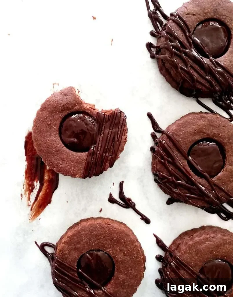 double chocolate sandwich cookies bite missing