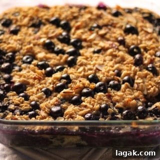 Blueberry Almond Baked Oatmeal Recipe — Moist, Crunchy & Ready in 45 Minutes 2 Blueberry Almond Oatmeal Bake