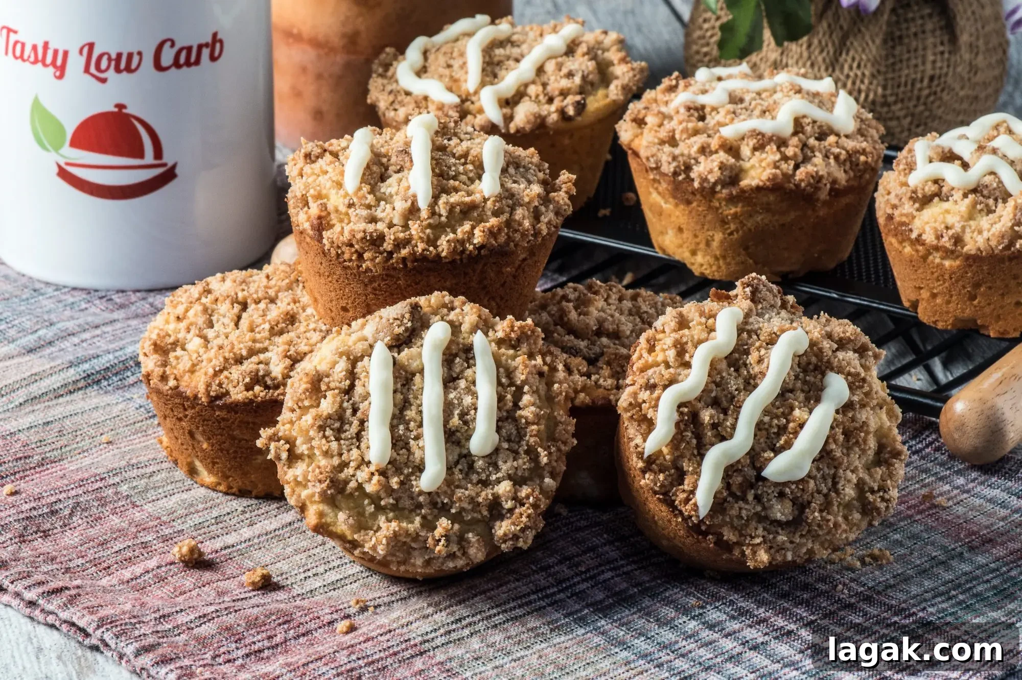 Tray of muffins