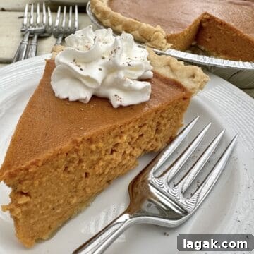 Top Apple and Pumpkin Desserts: 15 Fall Recipes to Try 3 A slice of pumpkin pie with a fork on a plate.