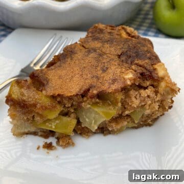 Top Apple and Pumpkin Desserts: 15 Fall Recipes to Try 8 A slice of apple cake on a plate.