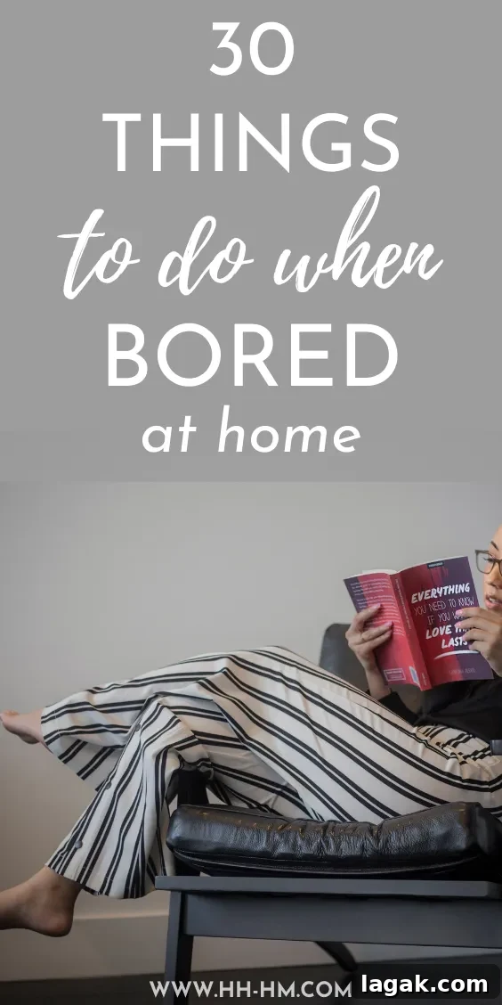 30 Fun Things to Do at Home When You’re Bored 4 30 things to do when bored at home! Some quick healthy habits, self care ideas, organization tips and more to try when things get too boring!