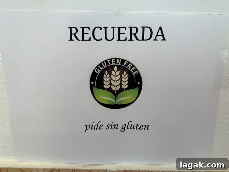 Hiking the Camino de Santiago with Celiac Disease: A Practical Guide 7 Sign for Gluten-Free Food