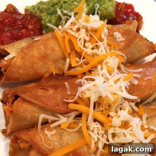 Crispy Homemade Taquitos Recipe 8 Taquito's