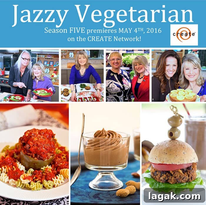 Vegan Strawberry Mountain Pie Recipe from The Jazzy Vegetarian 3 Jazzy Vegetarian Season Five starring Laura Theodore