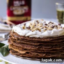 Double Chocolate Hazelnut Crepe Cake Recipe 2 Chocolate Hazelnut Crepe Cake