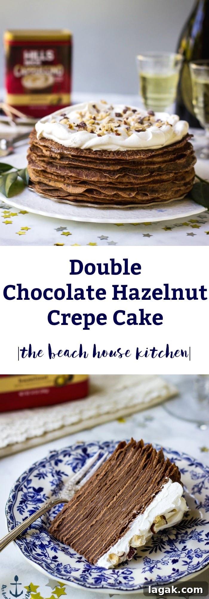 Double Chocolate Hazelnut Crepe Cake Recipe 3 Chocolate Hazelnut Crepe Cake