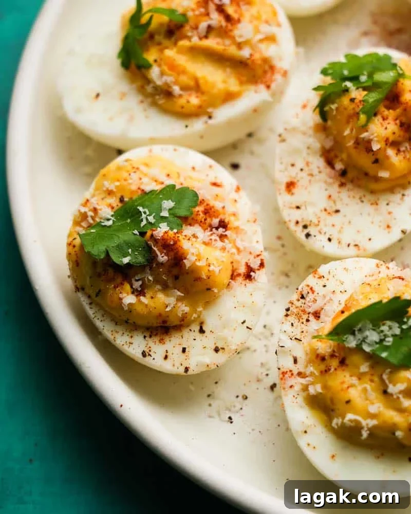 Caesar Deviled Eggs