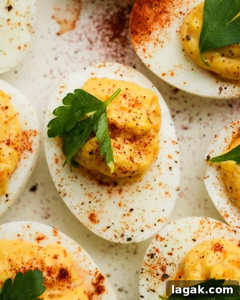 Caesar Deviled Eggs