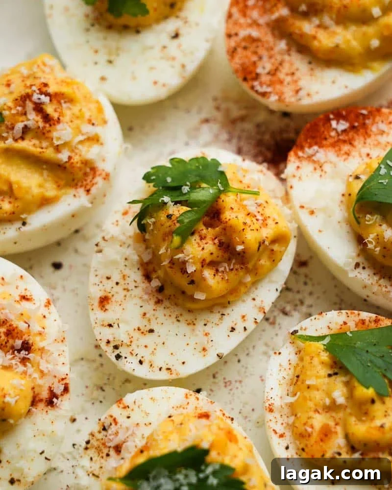 Caesar Deviled Eggs