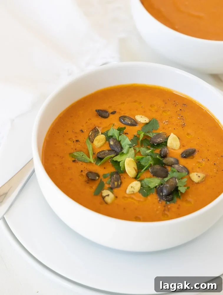Sheet Pan Roasted Red Pepper Soup Recipe 2 roasted red pepper soup