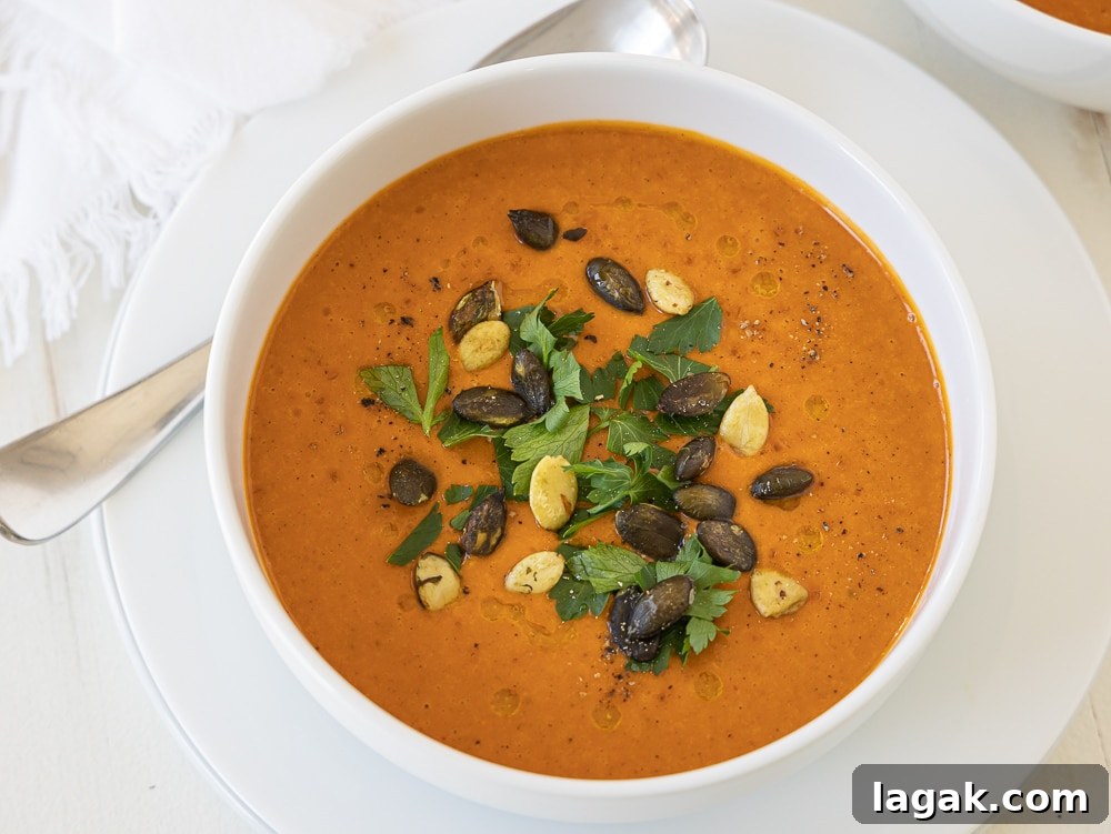 Sheet Pan Roasted Red Pepper Soup Recipe 5 roasted red pepper soup